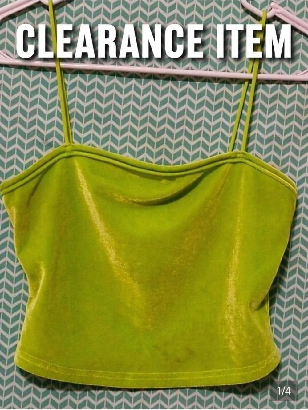 SHEIN Size XS Vibrant Lime Tank Top